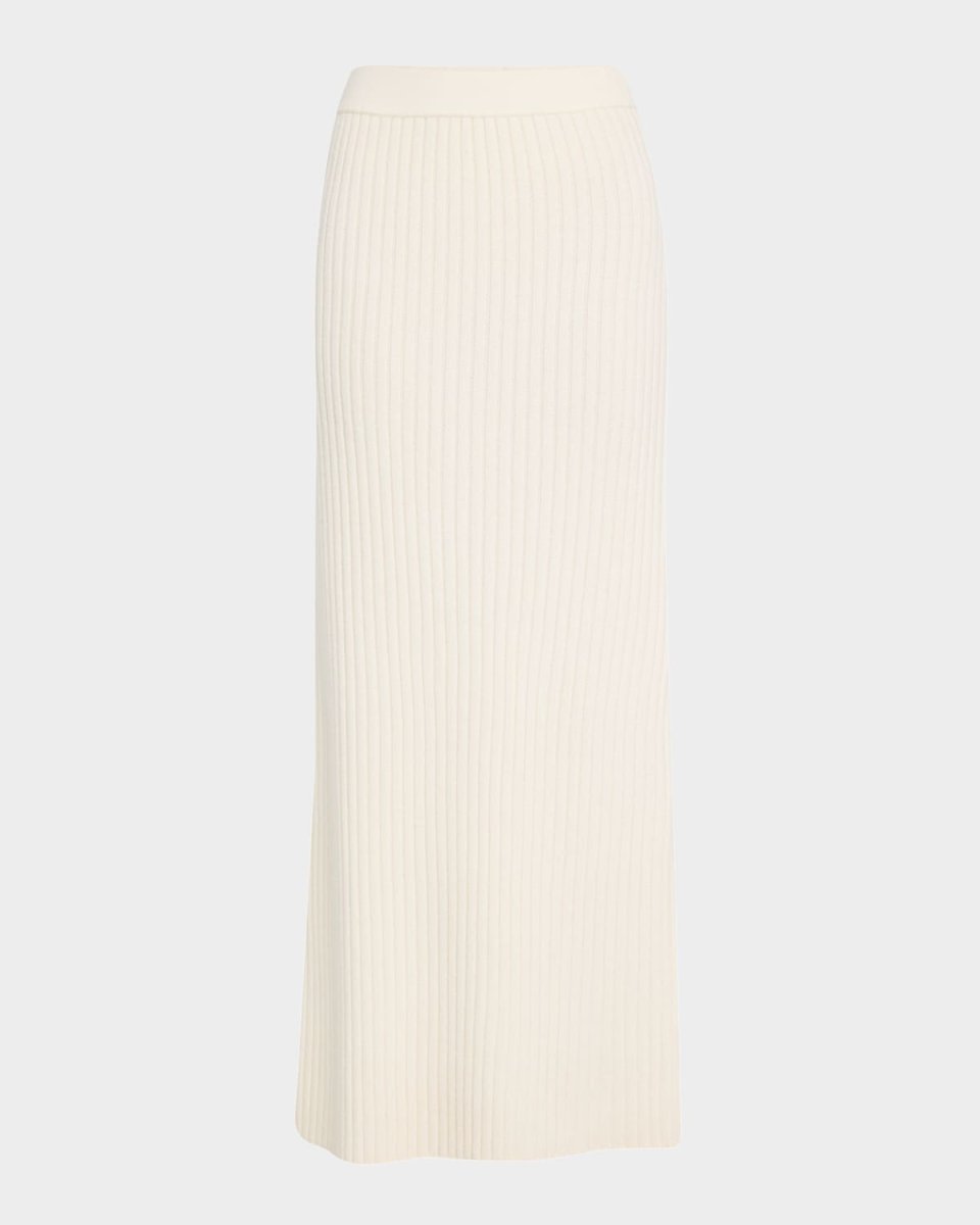 Lisa Ribbed Cashmere Maxi Skirt